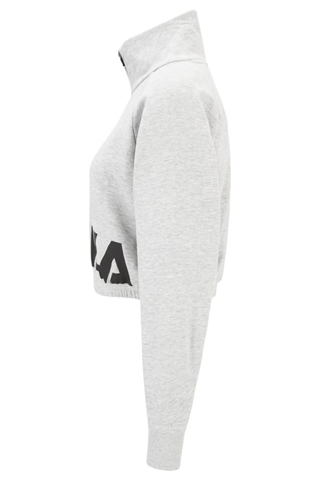 TORREGLIA CROPPED HALF ZIP SHIRT LIGHT GREY MELANGE 6