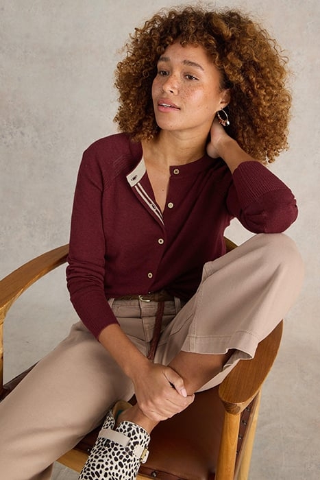 LULU CARDI DARK PLUM 5