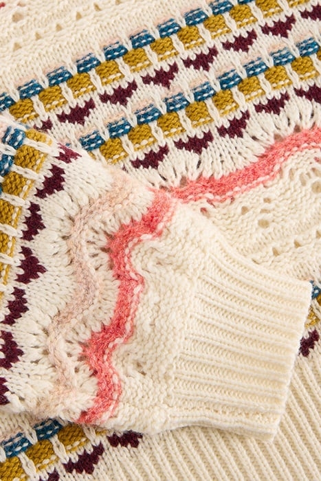 PIPER POINTELLE JUMPER WHITE MULTI 6