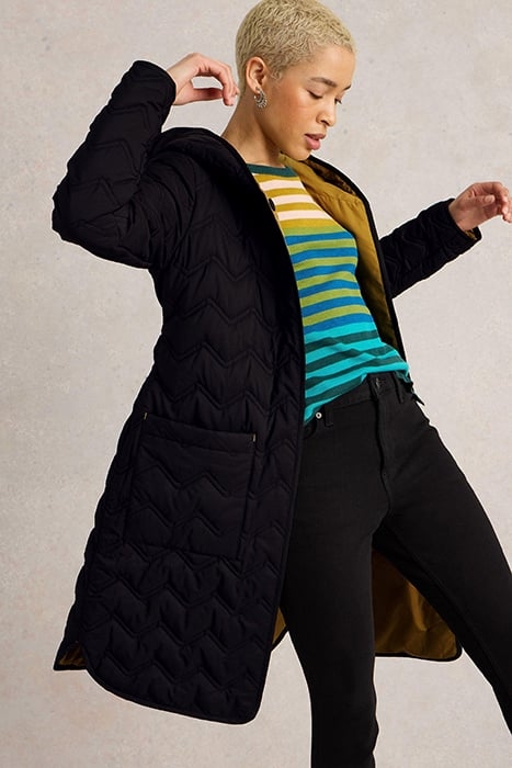 ARLET QUILTED COAT PURE BLACK 5