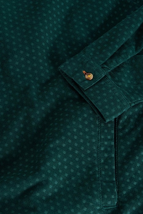 DARIA CORD DRESS DARK GREEN 6