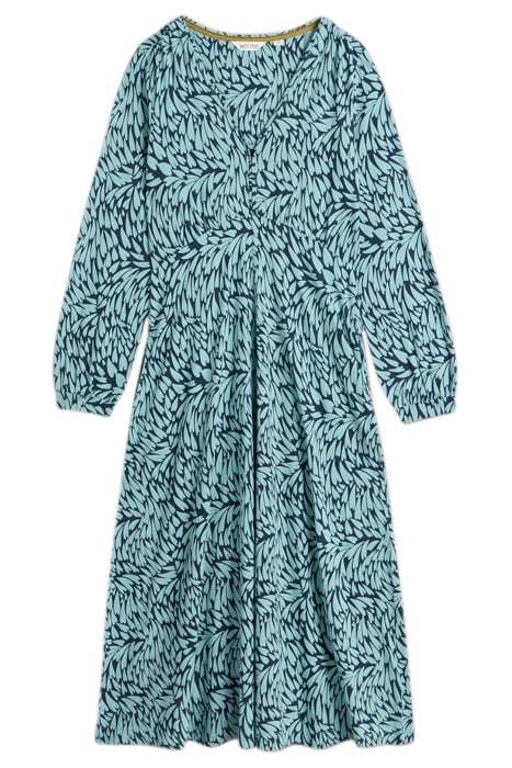 MEGAN JERSEY MIDI DRESS NAVY PRINT 3