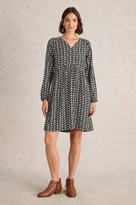 PENELOPE DRESS BLACK PRINT 1