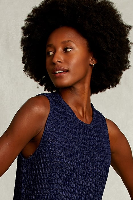 BLUE ROUND NECK TOP BLUE 4