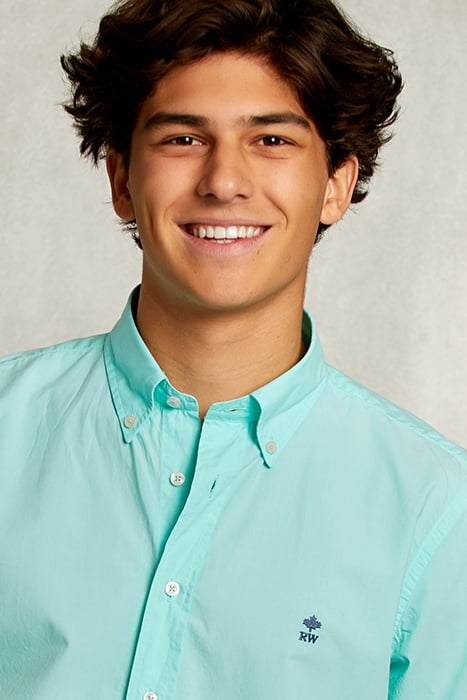 CUSTOM FIT POPLIN SHIRT LIME GREEN 4