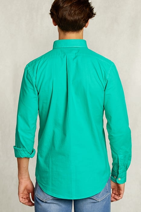 SLIM FIT COTTON SHIRT KIWI GREEN 2