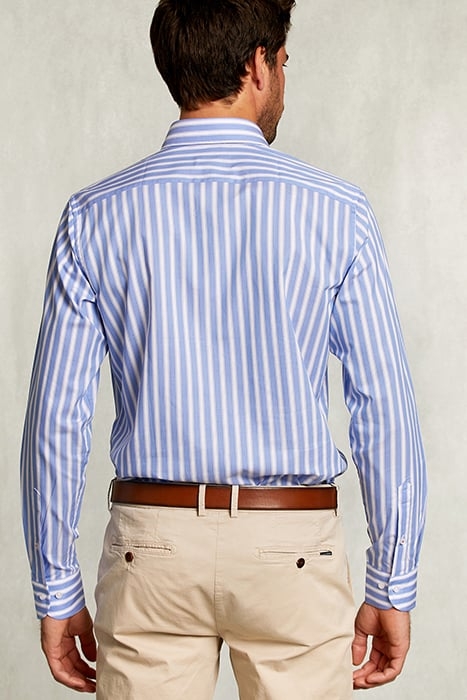 CUSTOM FIT STRIPED SHIRT BLUE/WHITE BLUE 2