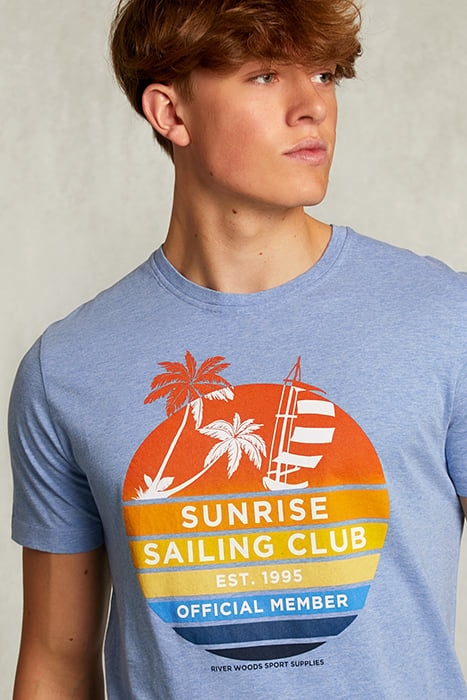 NORMAL FIT BASIC T-SHIRT BLUE GIN MEL BLUE 4