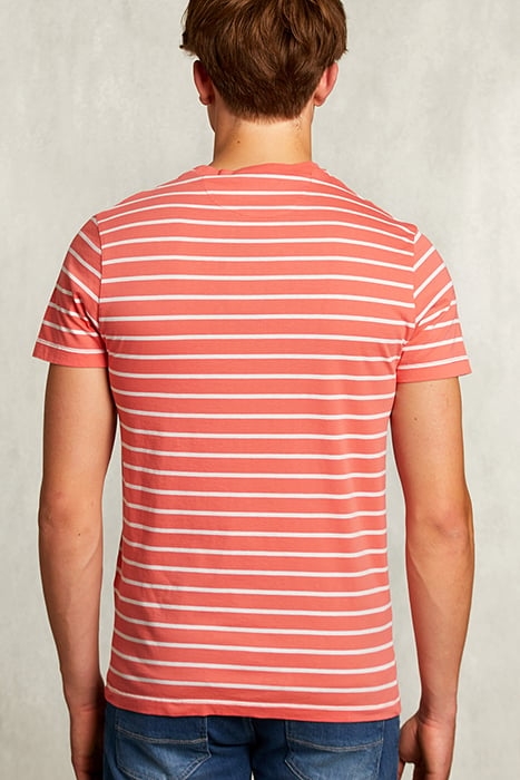 CUSTOM FIT STRIPED T-SHIRT BELLINI PINK 2