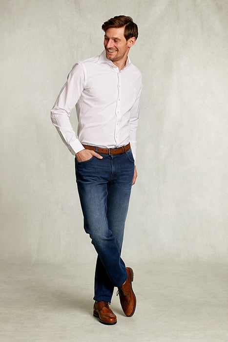 SLIM FIT UNI STRETCH SHIRT WHITE WHITE 3