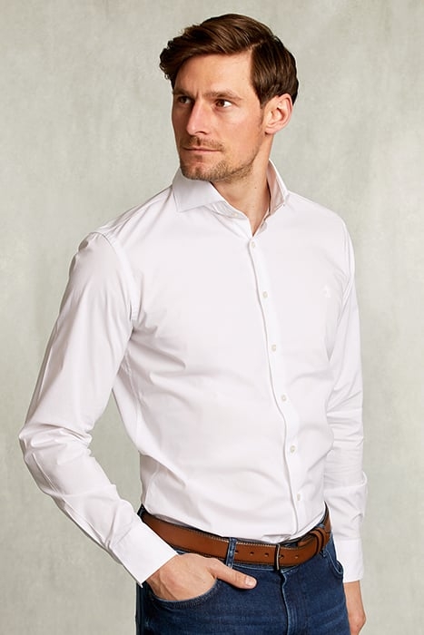 SLIM FIT UNI STRETCH SHIRT WHITE WHITE 1