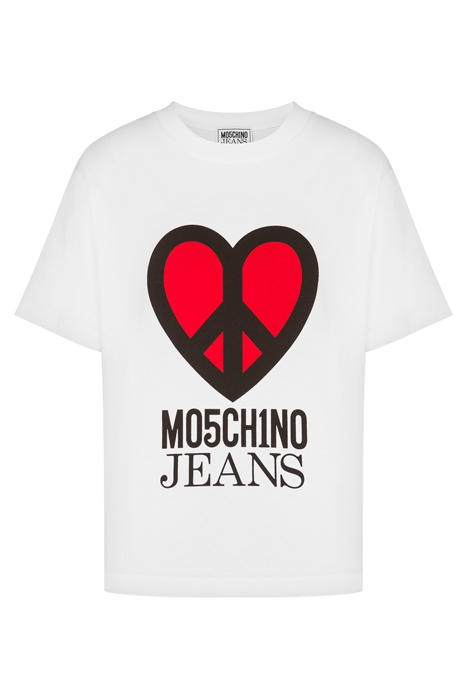 PEACE & LOVE JERSEY T-SHIRT WHITE 3