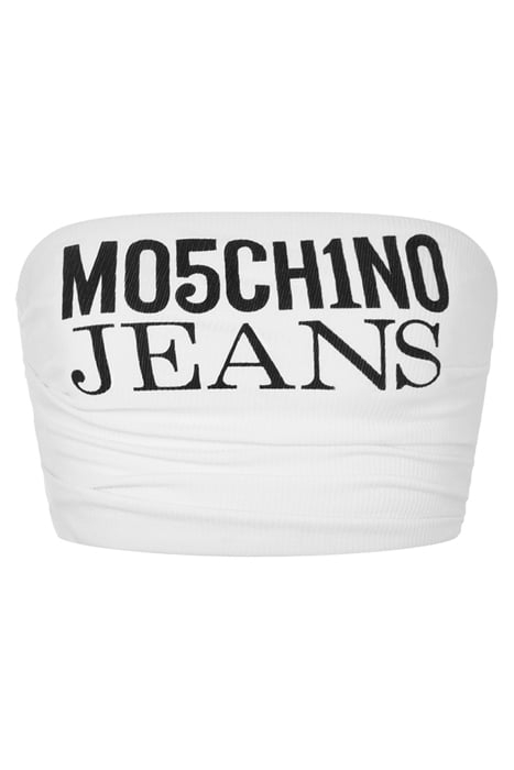 LOGO PRINT CROP TOP WHITE 3