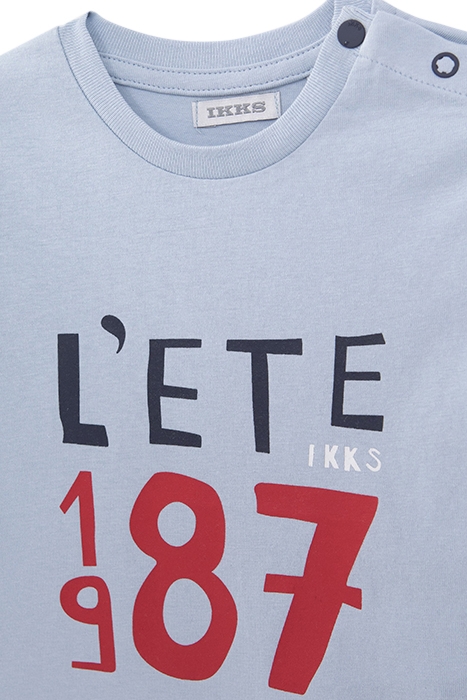 BABY BOYS' BLUE SLOGAN T-SHIRT 3