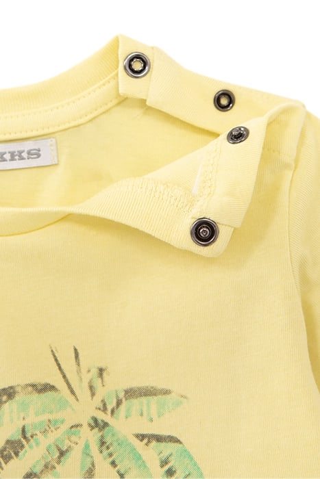 BABY BOYS’ YELLOW T-SHIRT WITH CUBAN CAR IMAGE 5