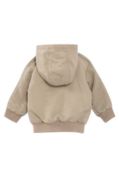 BABY BOYS’ BEIGE WINDCHEATER WITH SWEATSHIRT FABRIC LINING 2