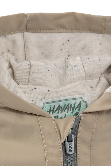 BABY BOYS’ BEIGE WINDCHEATER WITH SWEATSHIRT FABRIC LINING 5