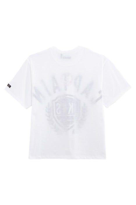 BOYS' WHITE IMAGE T-SHIRT WITH CREST PRINT INSIDE 2