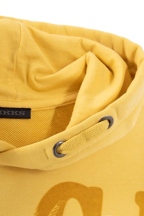 BOYS’ YELLOW HOODIE WITH FLOCKED VELVET XL SLOGAN 4