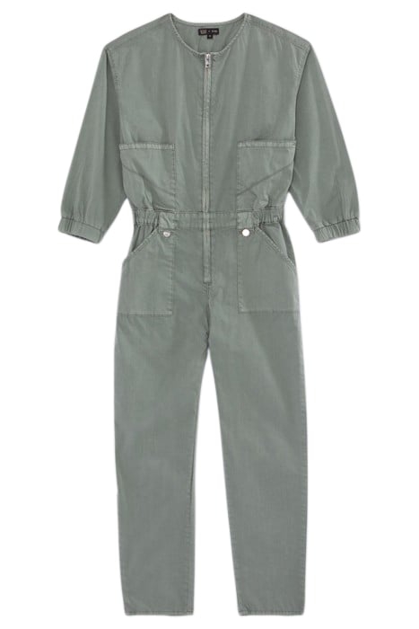 GIRLS’ KHAKI ZIPPED JUMPSUIT 1