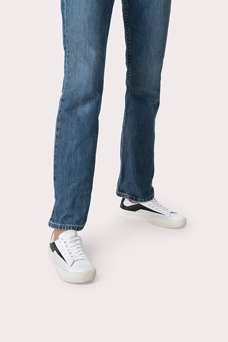 RODINA WHITE AND BLACK GRAINED LEATHER WHITE AND BLACK 2