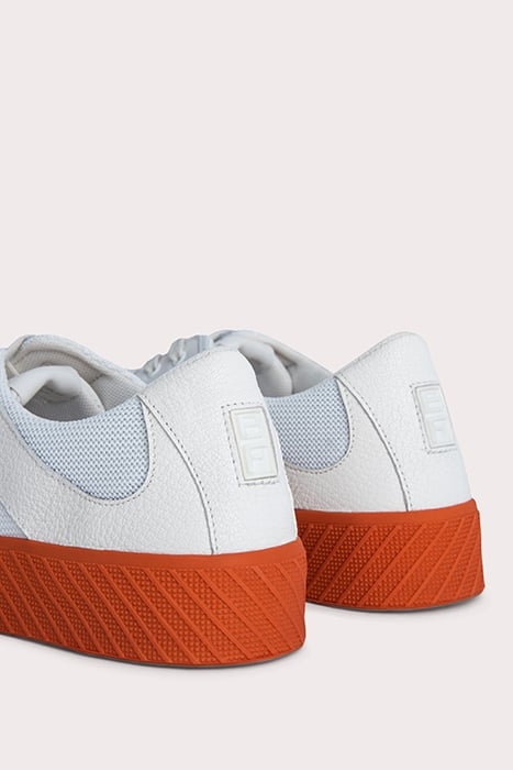 RODINA TANGERINE ON WHITE GRAINED LEATHER TANGERINE ON WHITE 6