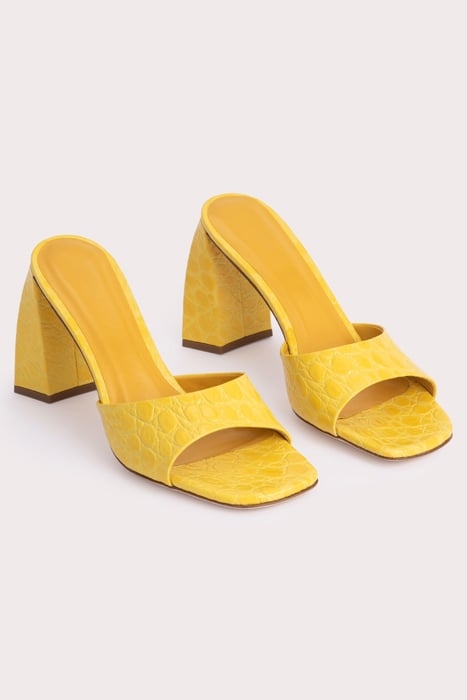 MICHELE DUCKLING CIRCULAR CROCO EMBOSSED LEATHER DUCKLING 3