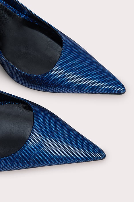 VIVA BLUE DISCO DOT LEATHER BLUE 2