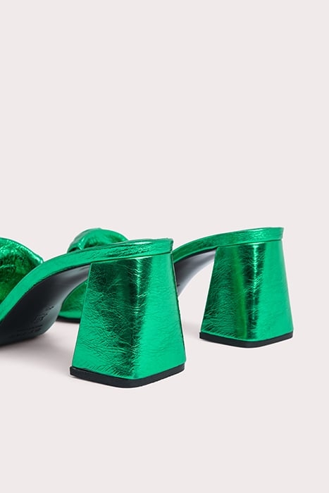 LAMAR CLOVER GREEN METALLIC LEATHER CLOVER GREEN 5