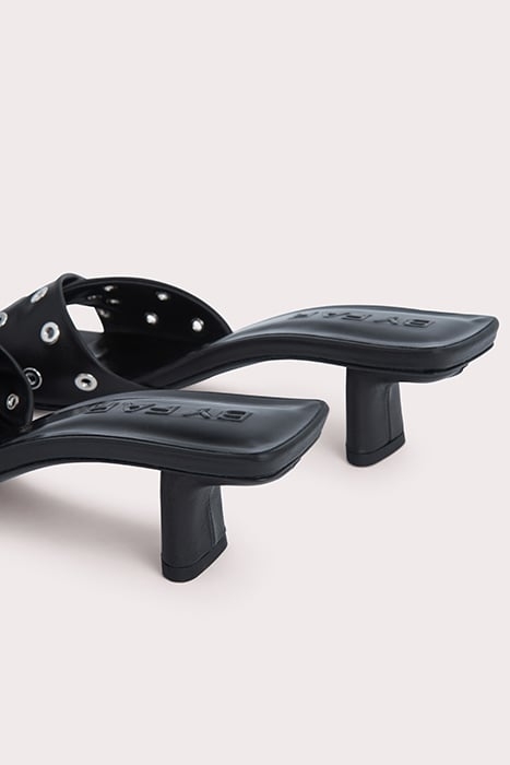 ROCCO BLACK NAPPA LEATHER AND EYELETS BLACK 4