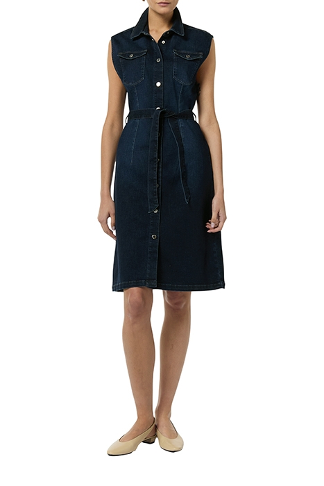 COMMA DRESSES BLUE-DENIM 2