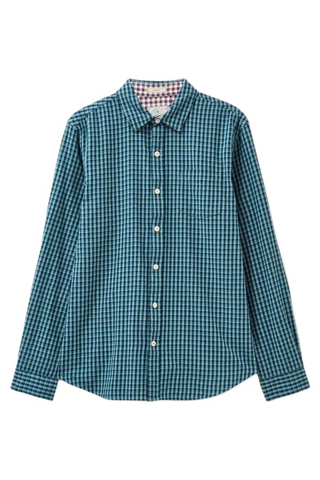 WESTLAKE GINGHAM SHIRT MINT GREEN 1