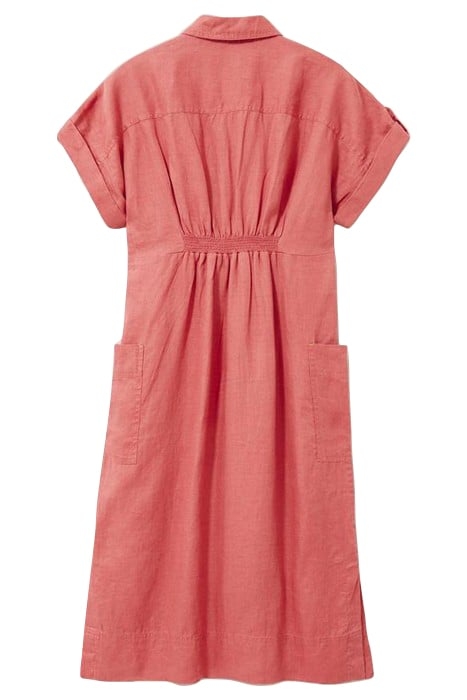 RENO LINEN SHIRT DRESS MID PLUM 3