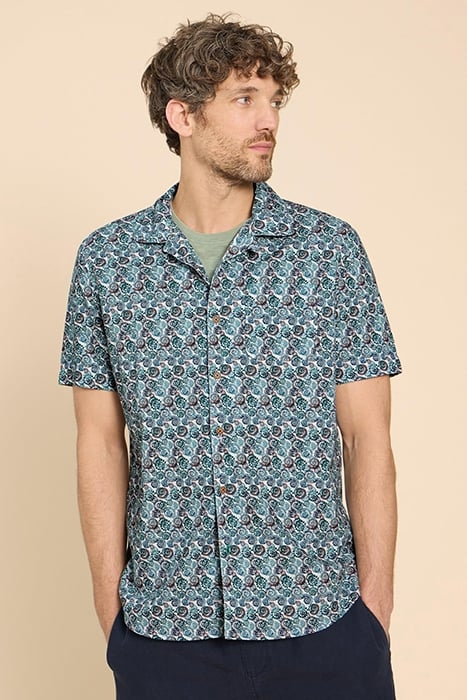 SHELL PRINTED SHIRT WHITE PRINT 1