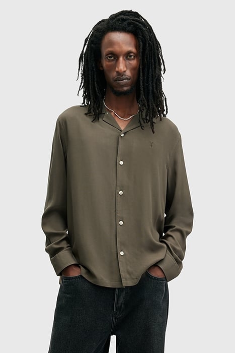 VENICE LS SHIRT CAGE BROWN 1