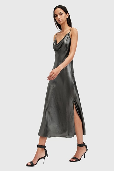 HADLEY DRESS METALLIC GREY 4