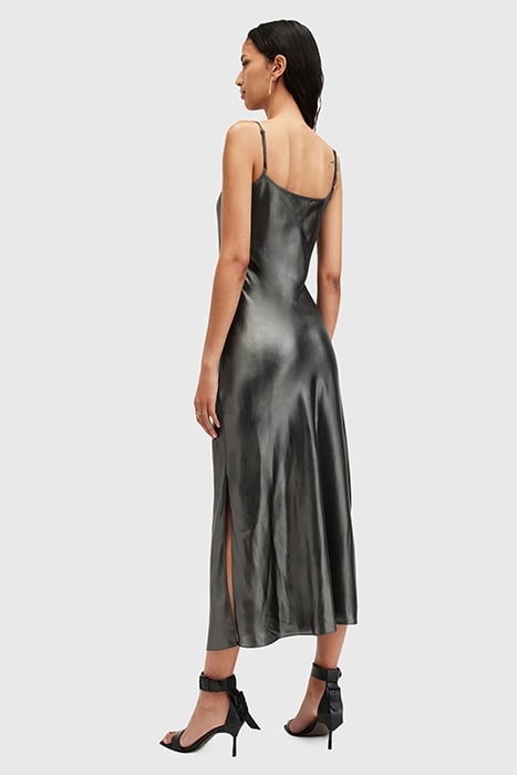 HADLEY DRESS METALLIC GREY 2