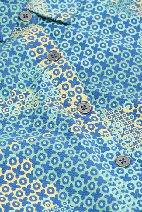 COSMIC SHORT SLEEVE SHIRT BLUE PRINT 3