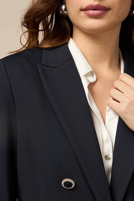 MILANO-STITCH BLAZER WITH JEWEL BUTTONS BLUE 5