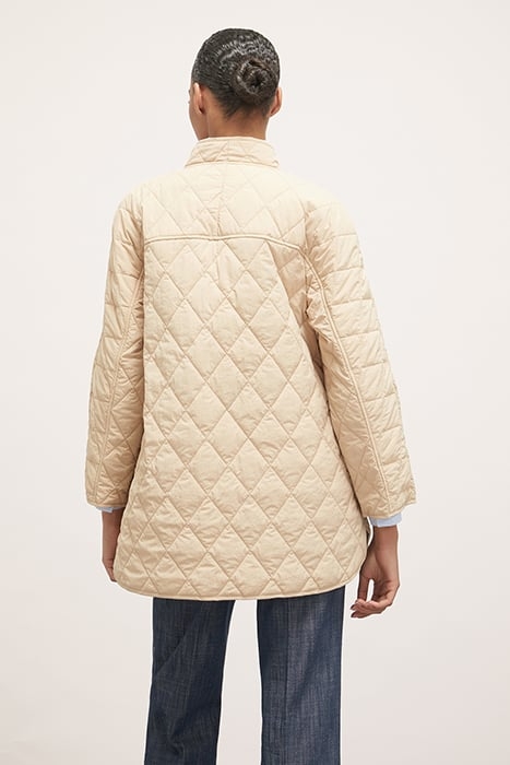 QUILTED JACKET WITH CONTRASTING LINING NATURAL 3