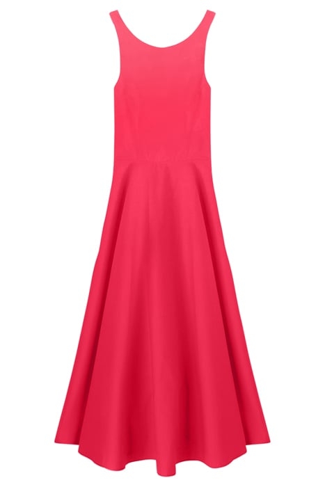 LONG DRESS WITH BACK CROSSOVER RED 3