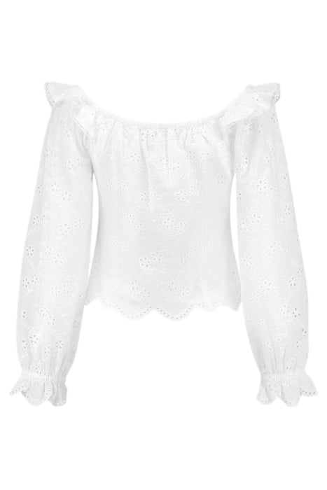 REBECY BRODERIE TOP STAR WHITE 2