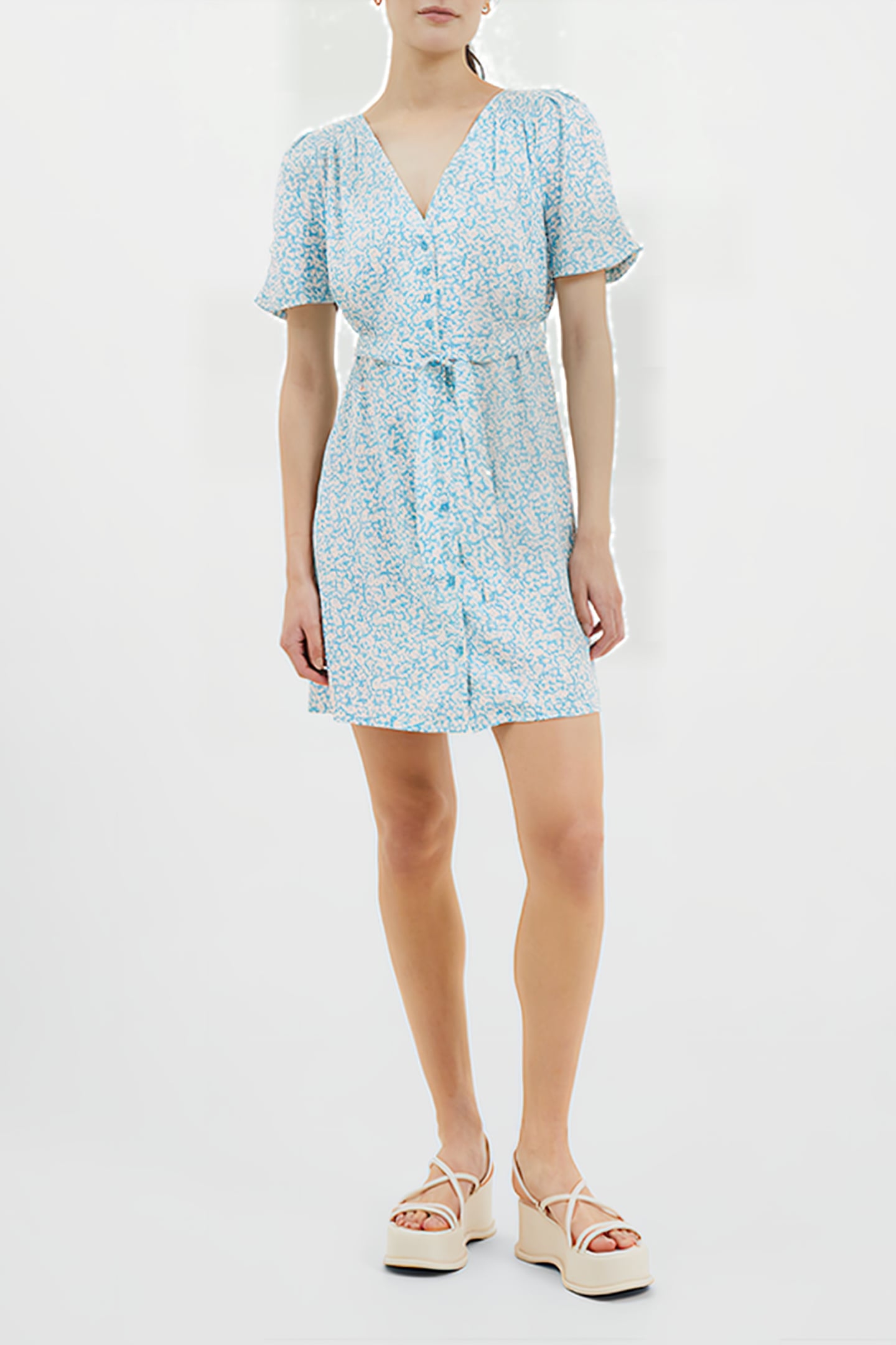 BREYA BUTTON MIDI DRESS STILLWATER 2
