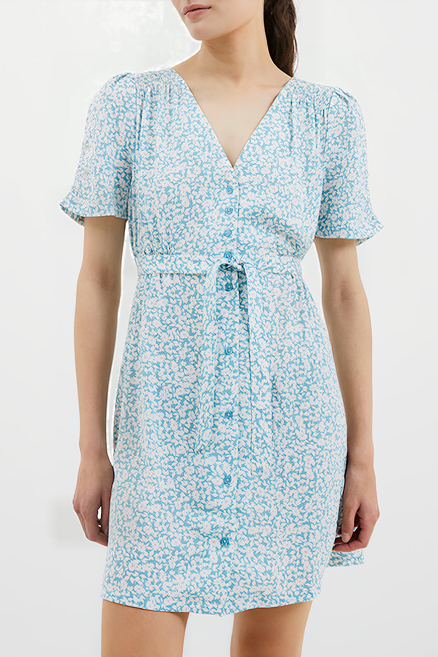 BREYA BUTTON MIDI DRESS STILLWATER 1