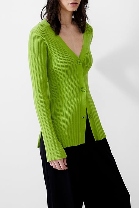 LEONORA L/S CARDIGAN WASABI 4