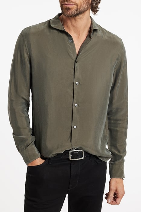 SLIM FIT SHIRT WITH WIRE DEEP OLIVE 1