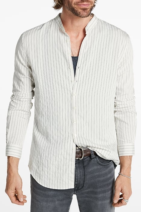 MULTI BUTTON SLIM FIT SHIRT WHITE 1