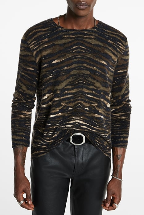 SOBRADO REGULAR FIT LS SWEATER DARK BROWN 1