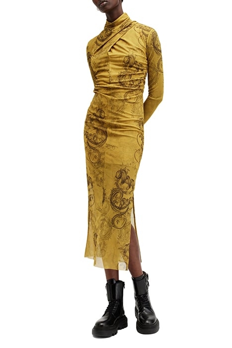 TIA MESH DRESS HELENA GOLD YELLOW 4