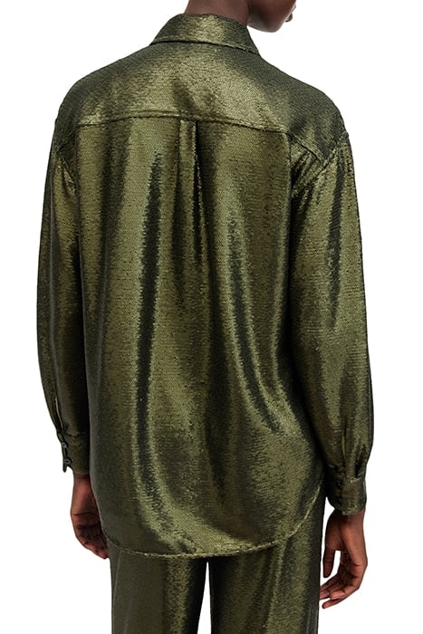 CHARLI SEQ SHIRT OLIVE GREEN 2